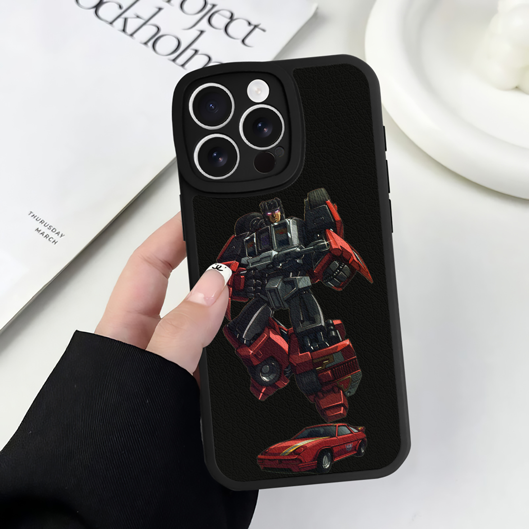 （画像用）  【iPhone 16シリーズ対応】シリコンスマホケース（レザー調） 材質：シリコン